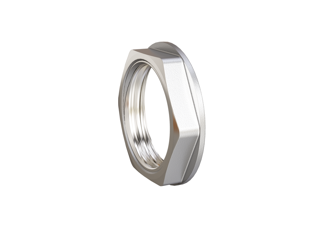 Контргайка LD Pride DN50 (2") латунь никель