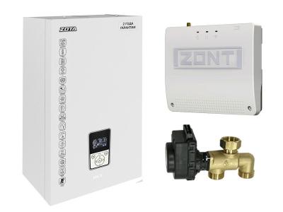 Миникотельная-SET ZOTA MK-X 12 кВт (котел + клапан ГВС ZOTA BPV + ZONT SMART 2.0 c OpenTherm)