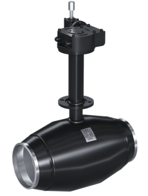 Кран шаровый LD для подземной установки КШЦП Р Gas 150/125.025.Н/П.02. из стали 20 Ду150/125 Ру2,5МПа Н=800мм с вертикальным редуктором