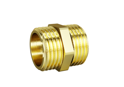 Ниппель прямой LD Pride DN25 (1") НР/НР латунь с биркой