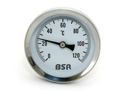 Термометр биметаллический с погружной гильзой BSR 63/100, 120°C
