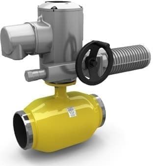 Кран стальной LD газовый полный проход под привод сварка-сварка КШ.Ц.П.Х.GAS.080.025.П/П.02 DN80 PN25