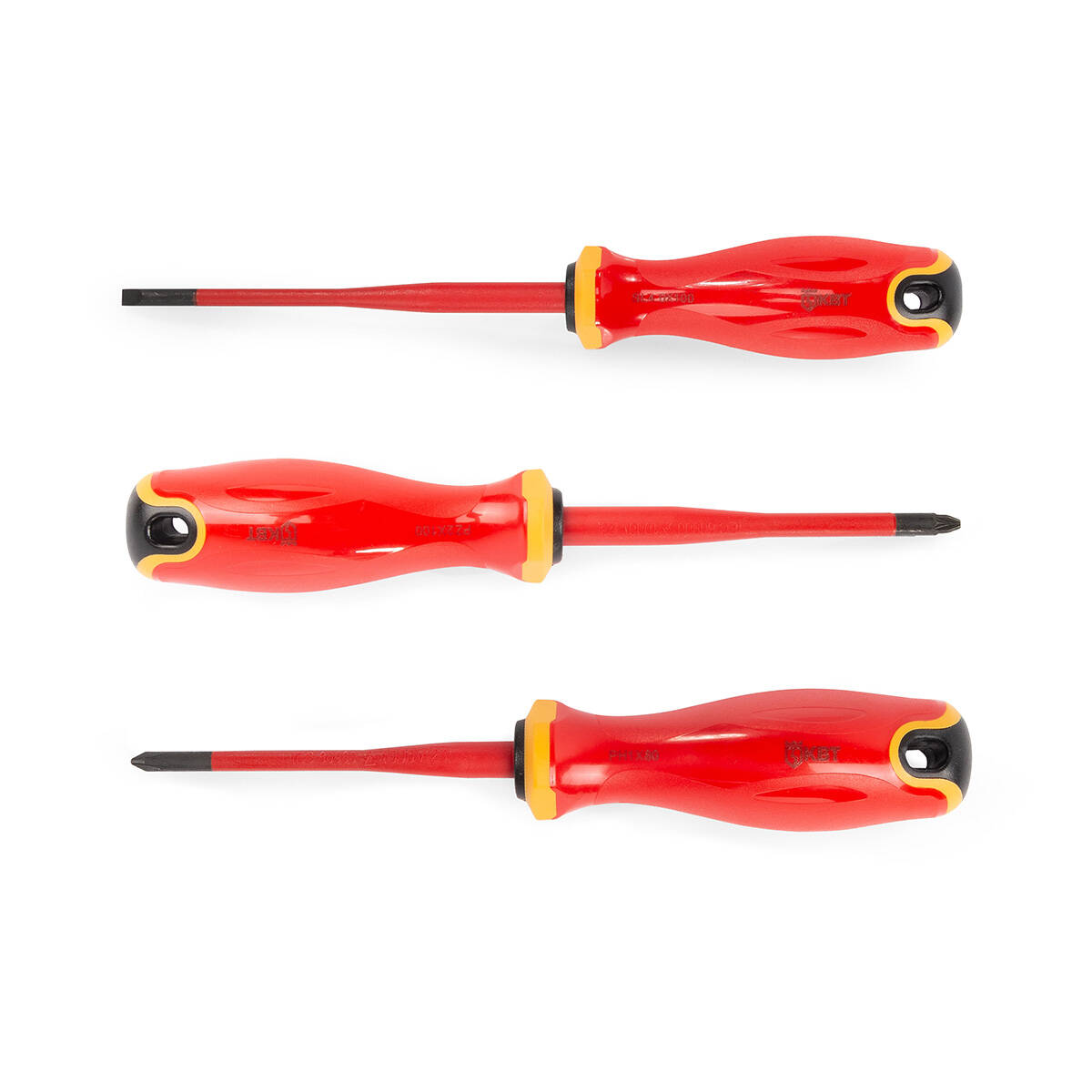 Отвертка диэлектрическая PZ/FL1x80 серия СЛИМ КВТ Отвертка диэлектрическая PZ/FL1x80 серия СЛИМ