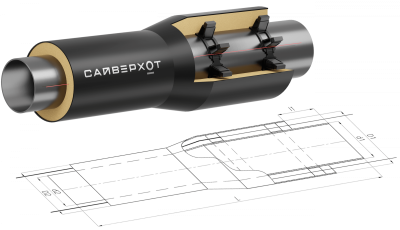Переход, 720х12,0 - 426x10,0 Ст 17Г1С-У (ГОСТ 20295-85) - ППУ ПЭ