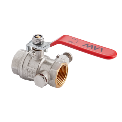 Кран с дренажем и воздухоотводчиком MVI 3/4" вн.-вн. ручка