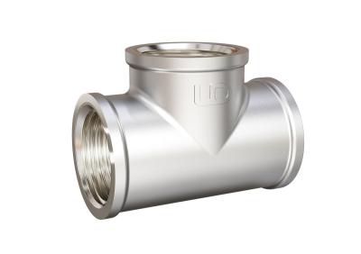 Тройник LD Pride DN50 (2") ВР/ВР/ВР латунь никель (2)