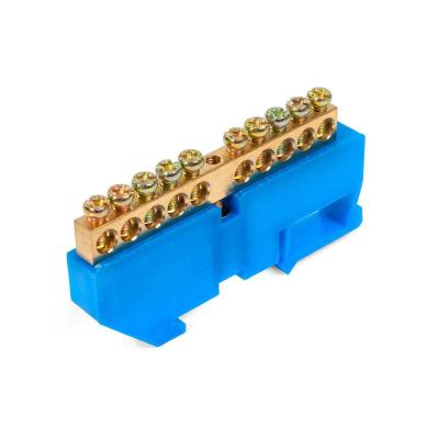 Шина N "ноль" на DIN-изол ШНИ-6х9-6 (син) КВТ Шина N "ноль" на DIN-изол ШНИ-6х9-6 (син)