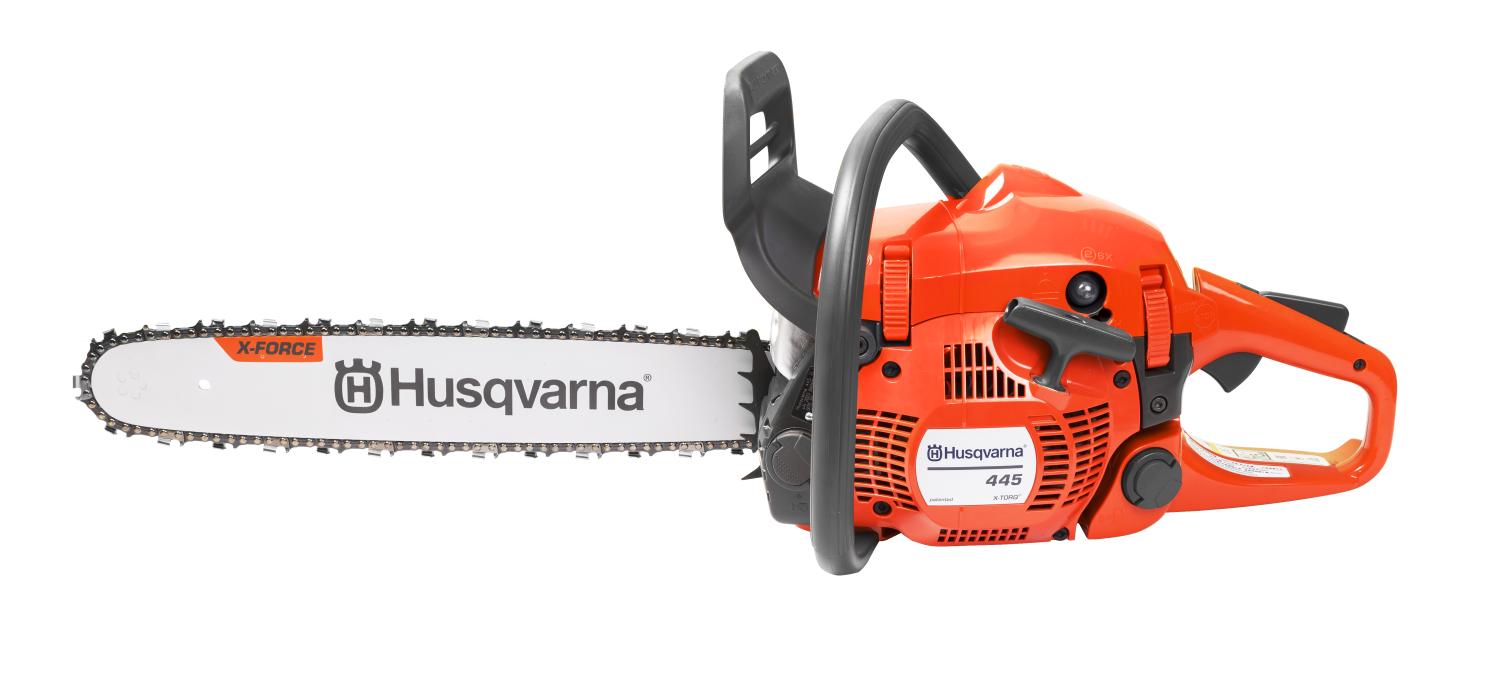 Пила бензиновая Husqvarna 445II X-Torq (шина 45см-1,5мм, цепь 0,325-72 звена)