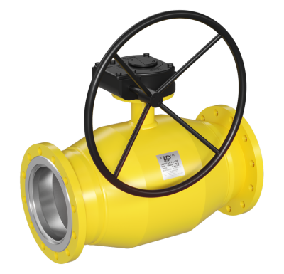 Кран шаровый LD КШЦФ Р Energy Gas 500.016.П/П.03. из стали 09Г2С Ду500 Ру1,6МПа с редуктором