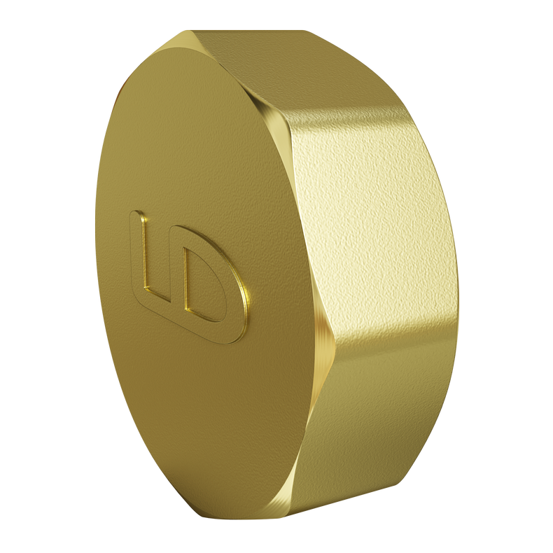 Заглушка LD Pride (на трубу) DN40 (1 1/2") ВР латунь