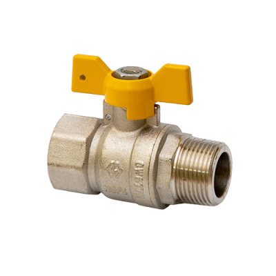 Кран Газовый MVI 1/2"внутренняя-наружная, бабочка