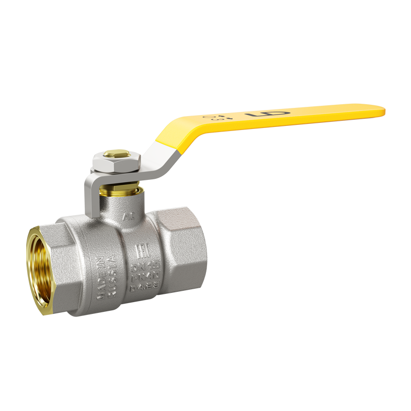 Кран шаровой латунный LD Pride 47.50.В-В.Р GAS Ду 50 Ру 25 рычаг стальной