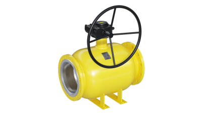 Кран шаровый LD КШЦФ Р Gas 150,025.П/П.02. из стали 20 Ду150 Ру2,5МПа с редуктором