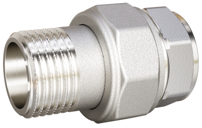 Сгон разъемный (американка) LD Pride DN15 (1/2") ВР/НР латунь никель