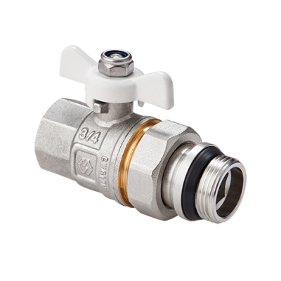 Кран-американка с кольцом 1/2" вн.-нар. бабочка