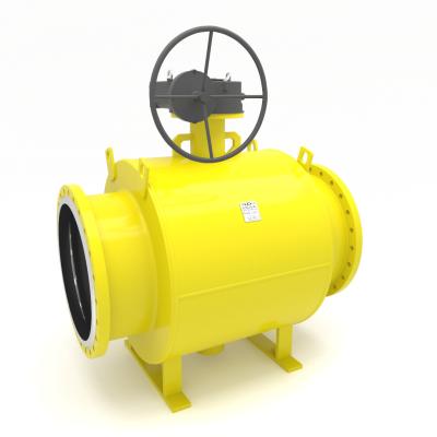 Кран шаровый LD КШЦФ Р Energy Gas 700/600.025.Н/П.03. из стали 09Г2С Ду700/600 Ру2,5МПа с редуктором