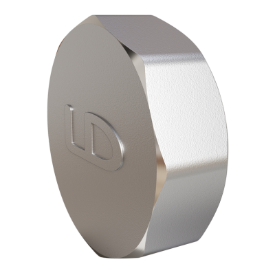 Заглушка LD Pride (на трубу) DN32 (1 1/4") ВР латунь никель