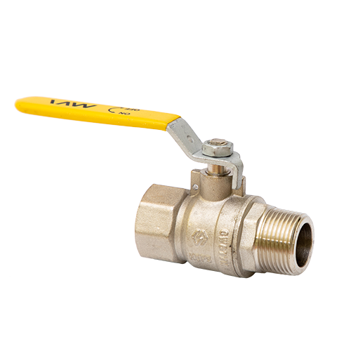 Кран Газовый MVI 1/2"внутренняя-наружная, ручка рычаг