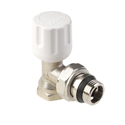 Вентиль радиаторный угловой ручной с кольцом 1/2"