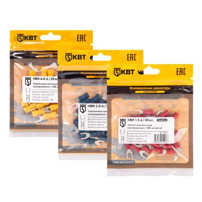 НВИ 1.5–4 (30 шт) КВТ НВИ 1.5–4 (30 шт) Наконечник кабельный вилочный изолированный