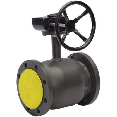 Кран стальной BROEN BALLOMAX с редуктором фланец-фланец DN125 PN25 КШТ 61.103.125Р.25