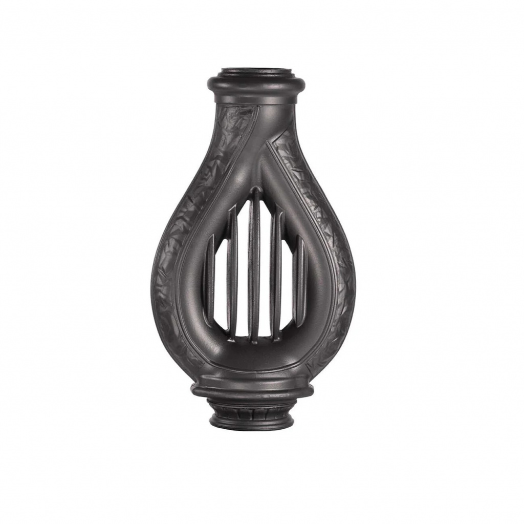 Конвектор PROMETALL Лира для печей 130мм, дымоход 115мм, цвет чёрный