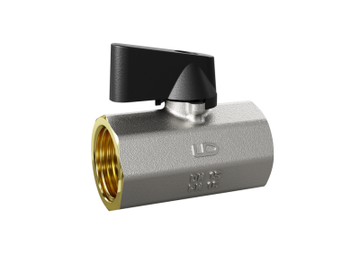 Кран шаровой мини для подключения сантехнических приборов LD Pride 46.15.В-В.Ф Ду15 Ру16 в упаковке