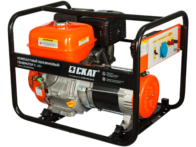 Установка генераторная бензиновая УГБ-6000 Basic