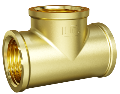 Тройник LD Pride DN40 (1 1/2") ВР/ВР/ВР латунь