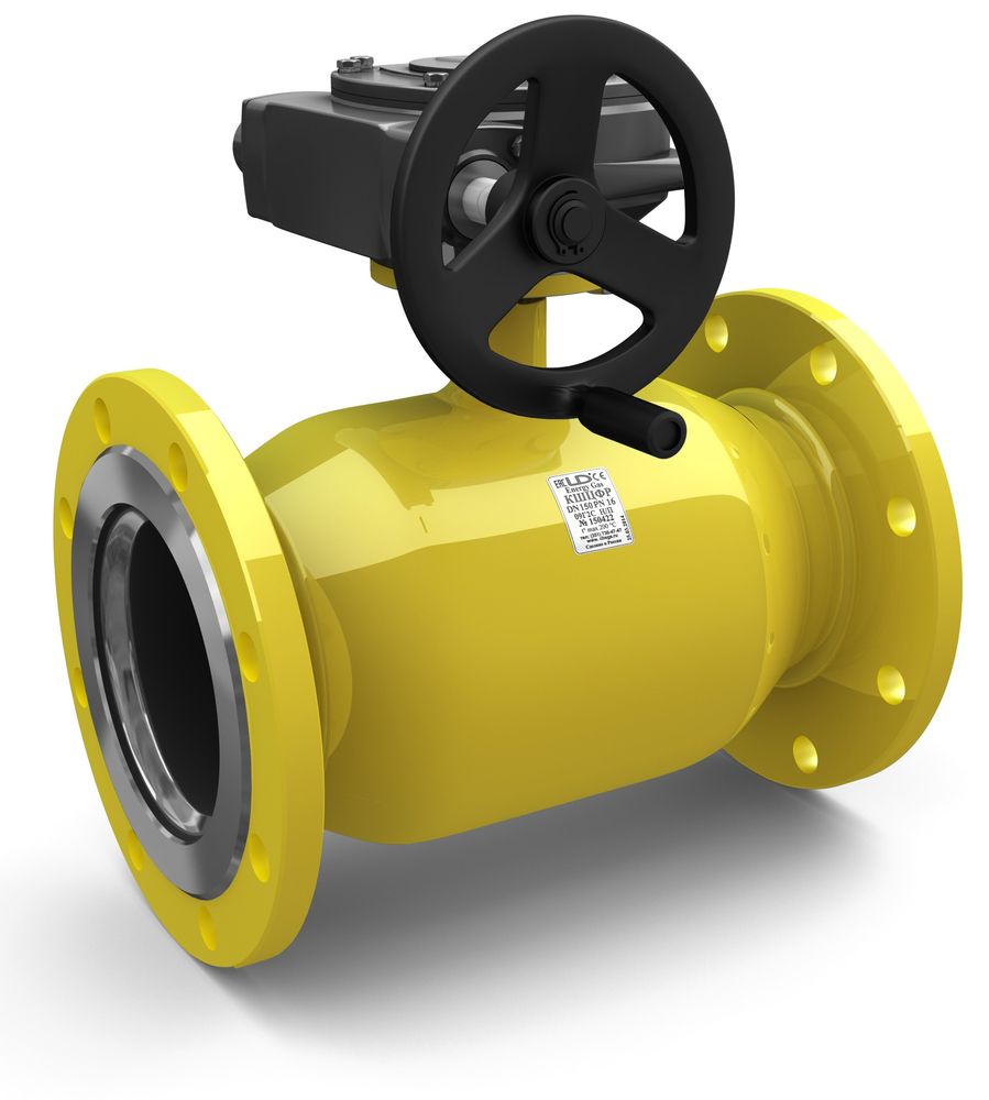 Кран шаровый LD КШЦФ Р Energy Gas 500/400.025.Н/П.03. из стали 09Г2С Ду500/400 Ру2,5МПа с редуктором