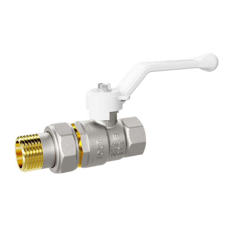 Кран шаровой латунный LD Pride 47.20.В-ГШ.Р Ду 20 Ру 40 рычаг (white) с биркой