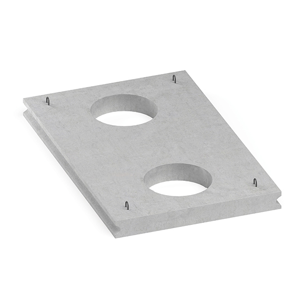 Плита перекрытия камер ВП-25-18 с 2 отв.