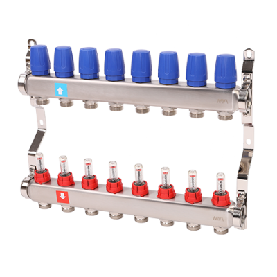 Коллектор с расходомерами, 8 выхода