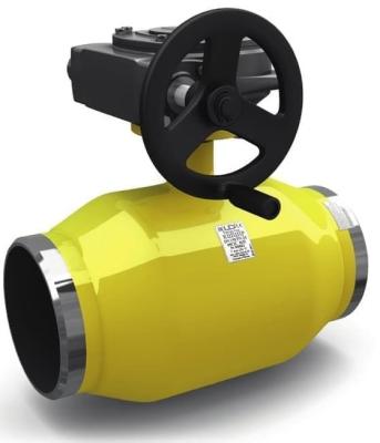 Кран стальной LD газовый с редуктором сварка-сварка КШ.Ц.П.Р.GAS.150/125.025.Н/П.02 DN150 PN25