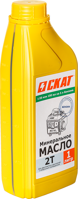Масло для 2-тактных двигателей минеральное 1 л