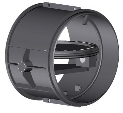 Клапан обратный дисковый с резиновым уплотнением Ду 900 Ру 1,0 под приварку