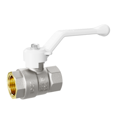 Кран шаровой латунный LD Pride 47.50.В-В.Р Ду 50 Ру 25 рычаг (white)