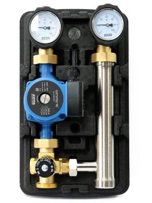 Насосная группа быстрого монтажа ZOTA с термостатическим смесителем (30-60°С) с насосом RING 25/60 S 180