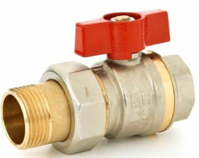 Кран шаровой DANFOSS BVR-F, с накидной гайкой (американкой) DN25 PN40