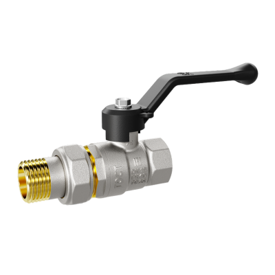 Кран шаровой латунный LD Pride 47.32.В-ГШ.Р Ду 32 Ру 25 рычаг