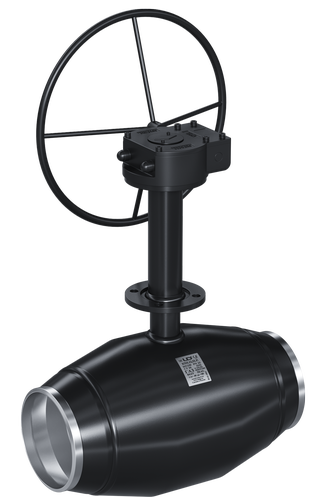 Кран шаровый LD для подземной установки КШЦП Р Gas 200.025.П/П.02. из стали 20 Ду200 Ру2,5МПа Н=1110мм с редуктором