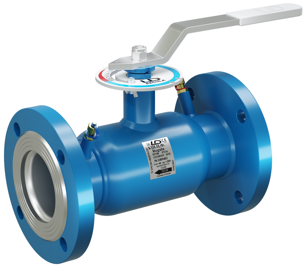 Кран шаровый LD КШЦФ Energy Regula из стали 12Х18Н10Т Ду100/80 Ру1,6МПа