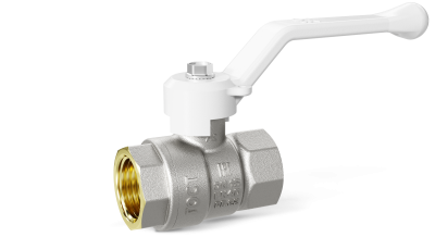Кран шаровой латунный LD Pride 47.20.В-В.Р Ду 20 Ру 40 рычаг (white)