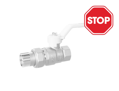 Кран шаровой латунный LD Pride 47.32.В-ГШ.Р Ду 32 Ру 40 рычаг (white)