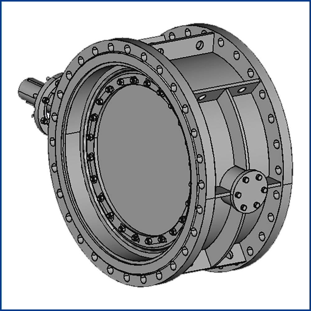 Затворы дисковые с резиновым уплотнением 32с510р Ду 900