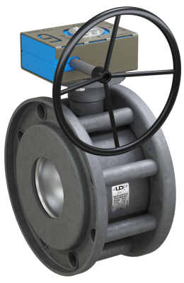 Кран шаровый LD Стриж 100.016.Н/П.02.Zn с редуктором