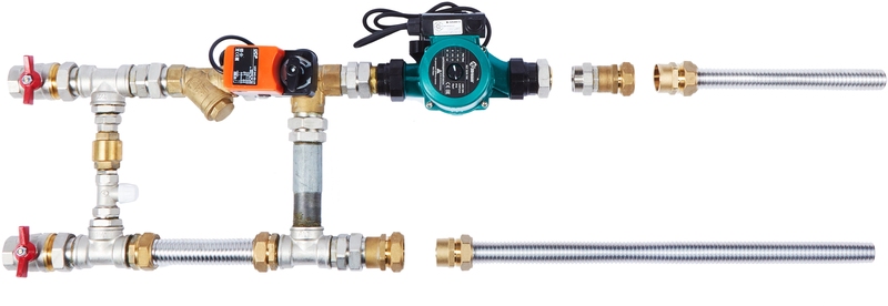 Узел смесительный с гибкими подводками SHUFT MST 25-60-6.3-C24-F