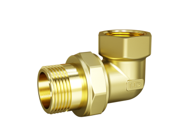 Сгон разъемный угловой (американка) LD Pride DN20 (3/4") ВР/НР латунь с биркой