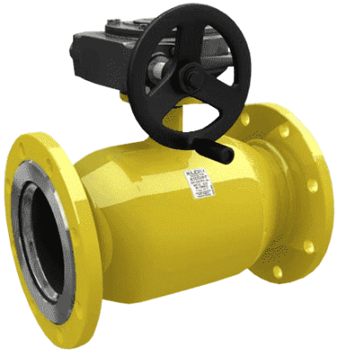 Кран стальной LD газовый с редуктором фланец-фланец КШ.Ц.Ф.Р.GAS.200/150.025.Н/П.02DN200 PN25