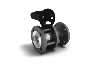 Кран шаровый 11с67п КШРФР из стали 20 Ду32 Ру1,6МПа полнопроходной с редуктором